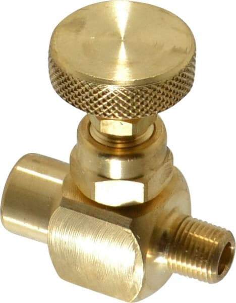 Made in USA - Needle Valve - Brass Valve - Industrial Tool & Supply