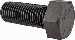 Value Collection - 1-3/4 - 5 UNC, 4-1/2" Length Under Head Hex Head Cap Screw - Fully Threaded, Grade 8 Alloy Steel, Uncoated, 2-5/8" Hex - Industrial Tool & Supply