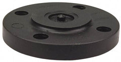 NIBCO - 1/2" Pipe, 3-1/2" OD, Polypropylene Blind Pipe Flange - Schedule 80, Black - Industrial Tool & Supply