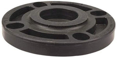 NIBCO - 4" Pipe, 9" OD, Polypropylene Blind Pipe Flange - Schedule 80, Black - Industrial Tool & Supply