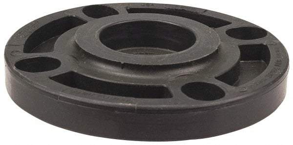 NIBCO - 3" Pipe, 7-1/2" OD, Polypropylene Blind Pipe Flange - Schedule 80, Black - Industrial Tool & Supply