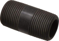 NIBCO - 3/4" Pipe, 2" Long Polypropylene Threaded Plastic Pipe Nipple - Schedule 80, Black - Industrial Tool & Supply