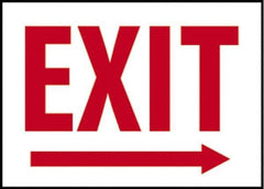 NMC - Exit, Plastic Exit Sign - 14" Wide x 10" High - Industrial Tool & Supply