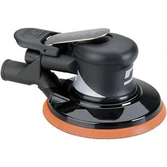 Dynabrade - 12,000 OPM, 18 CFM Air Consumption, Palm Air Orbital Sander - Round Pad, 1/4 NPT Inlet - Industrial Tool & Supply