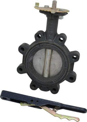 NIBCO - 4" Pipe, Lug Butterfly Valve - Lever Handle, Ductile Iron Body, EPDM Seat, 250 WOG, Stainless Steel (CF8M) Disc, Stainless Steel Stem - Industrial Tool & Supply