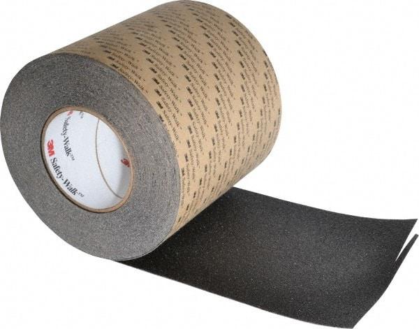3M - Black Solid Color Anti-Slip Vinyl Tape - 6" Wide x 60' Long - Industrial Tool & Supply