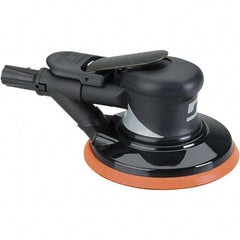 Dynabrade - 12,000 OPM, 18 CFM Air Consumption, Palm Air Orbital Sander - Round Pad, 1/4 NPT Inlet - Industrial Tool & Supply