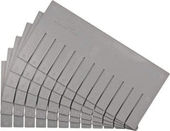 Quantum Storage - 16-1/2" Wide x 8" High, Gray Bin Divider - Use with DG92080 - Industrial Tool & Supply