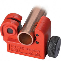 Rothenberger - 1/8" to 5/8" Pipe Capacity, Tube Cutter - Cuts Copper, 2" OAL - Industrial Tool & Supply