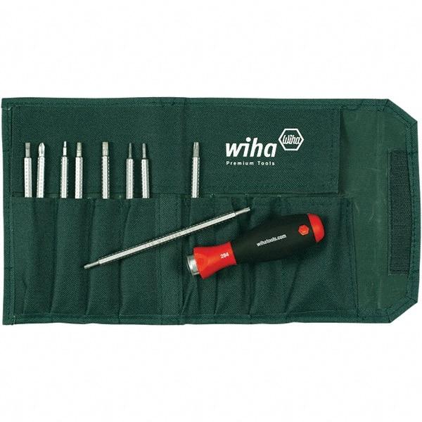 Wiha - Interchangeable Bit Screwdriver Handle - Phillips, Torx & Square Tip - Industrial Tool & Supply