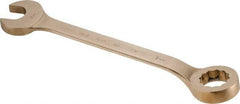 Ampco - 2-3/16" 12 Point Offset Combination Wrench - 15° Offset Angle, 22-3/4" OAL, Aluminum Bronze, Plain Finish - Industrial Tool & Supply