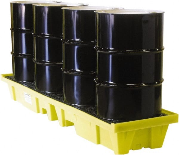 Enpac - Spill Pallets, Platforms, Sumps & Basins Type: Spill Deck or Pallet Number of Drums: 4 - Industrial Tool & Supply