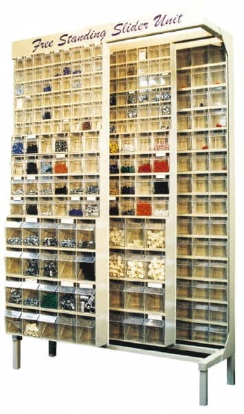 Quantum Storage - 3,000 Lb Capacity, 16" Deep x 48" Wide x 67" High, Steel Floor Rack - Industrial Tool & Supply