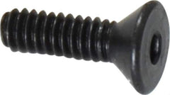 Value Collection - #2-56 UNC Hex Socket Drive, 82° Flat Screw - Alloy Steel, Black Oxide Finish, Fully Threaded, 5/16" OAL - Industrial Tool & Supply