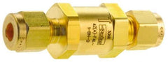 Parker - 3,000 Max psi, 1/4" Pipe, Brass Instrumentation Filter - Micro Rating 1, Viton Seal - Industrial Tool & Supply