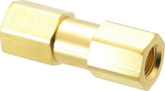 Parker - 3,000 Max psi, 1/8" Pipe, FNPT x FNPT End Connections, Brass Instrumentation Filter - Micro Rating 1, Viton Seal - Industrial Tool & Supply