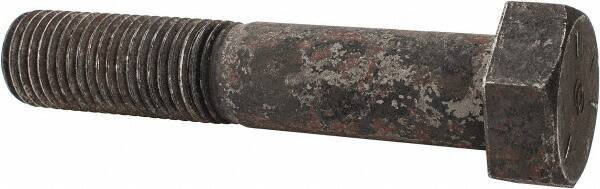 Value Collection - 1-3/4 - 5 UNC, 9" Length Under Head Hex Head Cap Screw - Partially Threaded, Grade 5 Steel, Uncoated, 2-5/8" Hex - Industrial Tool & Supply