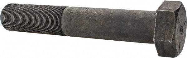 Value Collection - 1-3/4 - 12 UN, 10" Length Under Head Hex Head Cap Screw - Partially Threaded, Grade 5 Steel, Uncoated, 2-5/8" Hex - Industrial Tool & Supply