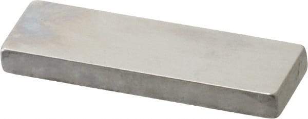 Mitutoyo - 0.126" Rectangular Steel Gage Block - Accuracy Grade 0, Includes Certificate of Inspection - Industrial Tool & Supply