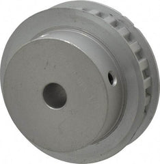 Power Drive - 24 Tooth, 1/2" Inside x 2.835" Outside Diam, Hub & Flange Timing Belt Pulley - 1/2" Belt Width, 2.865" Pitch Diam, 3/4" Face Width, Aluminum - Industrial Tool & Supply