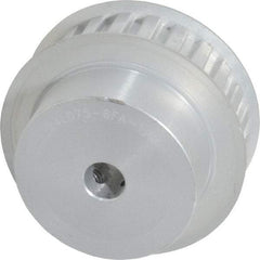 Power Drive - 24 Tooth, 1/2" Inside x 2.835" Outside Diam, Hub & Flange Timing Belt Pulley - 3/4" Belt Width, 2.865" Pitch Diam, 1" Face Width, Aluminum - Industrial Tool & Supply