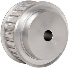Power Drive - 24 Tooth, 1/2" Inside x 2.835" Outside Diam, Hub & Flange Timing Belt Pulley - 1" Belt Width, 2.865" Pitch Diam, 1-1/4" Face Width, Aluminum - Industrial Tool & Supply
