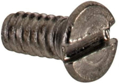 Value Collection - M1.6x0.35 Metric Coarse, 4mm OAL Slotted Drive Machine Screw - Flat Head, Grade 18-8 & A2 Stainless Steel, Uncoated, Without Washer - Industrial Tool & Supply