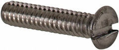 Value Collection - M1.6x0.35 Metric Coarse, 8mm OAL Slotted Drive Machine Screw - Flat Head, Grade 18-8 & A2 Stainless Steel, Uncoated, Without Washer - Industrial Tool & Supply