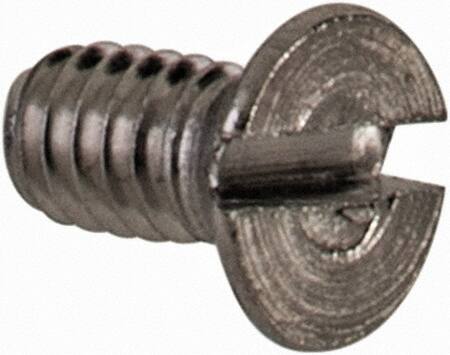 Value Collection - M2x0.40 Metric Coarse, 4mm OAL Slotted Drive Machine Screw - Flat Head, Grade 18-8 & A2 Stainless Steel, Uncoated, Without Washer - Industrial Tool & Supply