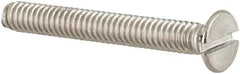 Value Collection - M2x0.40 Metric Coarse, 16mm OAL Slotted Drive Machine Screw - Flat Head, Grade 18-8 & A2 Stainless Steel, Uncoated, Without Washer - Industrial Tool & Supply