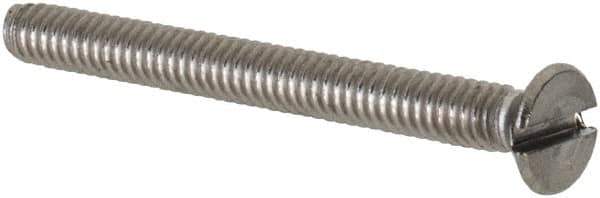 Value Collection - M2x0.40 Metric Coarse, 20mm OAL Slotted Drive Machine Screw - Flat Head, Grade 18-8 & A2 Stainless Steel, Uncoated, Without Washer - Industrial Tool & Supply