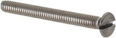 Value Collection - M2x0.40 Metric Coarse, 20mm OAL Slotted Drive Machine Screw - Flat Head, Grade 18-8 & A2 Stainless Steel, Uncoated, Without Washer - Industrial Tool & Supply