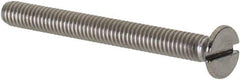 Value Collection - M2.5x0.45 Metric Coarse, 25mm OAL Slotted Drive Machine Screw - Flat Head, Grade 18-8 & A2 Stainless Steel, Uncoated, Without Washer - Industrial Tool & Supply