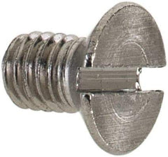 Value Collection - M3x0.50 Metric Coarse, 5mm OAL Slotted Drive Machine Screw - Flat Head, Grade 18-8 & A2 Stainless Steel, Uncoated, Without Washer - Industrial Tool & Supply