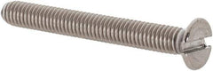 Value Collection - M3x0.50 Metric Coarse, 25mm OAL Slotted Drive Machine Screw - Flat Head, Grade 18-8 & A2 Stainless Steel, Uncoated, Without Washer - Industrial Tool & Supply