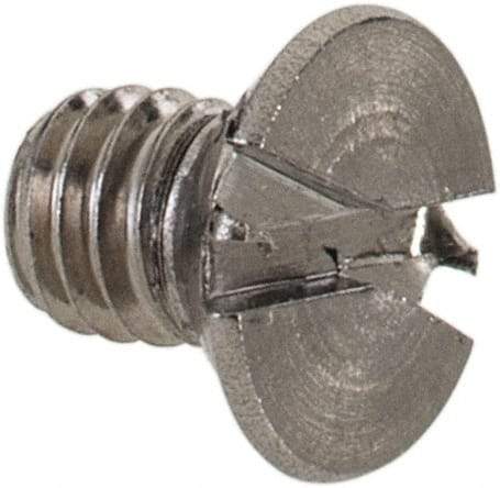 Value Collection - M3.5x0.60 Metric Coarse, 5mm OAL Slotted Drive Machine Screw - Flat Head, Grade 18-8 & A2 Stainless Steel, Uncoated, Without Washer - Industrial Tool & Supply