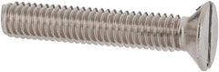 Value Collection - M3.5x0.60 Metric Coarse, 20mm OAL Slotted Drive Machine Screw - Flat Head, Grade 18-8 & A2 Stainless Steel, Uncoated, Without Washer - Industrial Tool & Supply