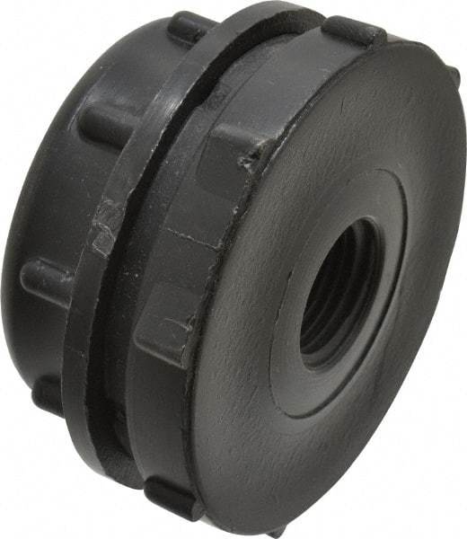 NIBCO - 1/2" Polypropylene Plastic Pipe Tank Adapter - Schedule 80, Tank x FPT End Connections - Industrial Tool & Supply
