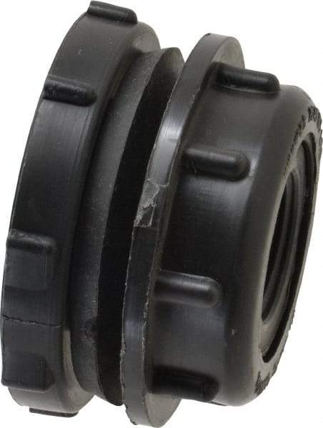 NIBCO - 3/4" Polypropylene Plastic Pipe Tank Adapter - Schedule 80, Tank x FPT End Connections - Industrial Tool & Supply