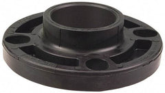 NIBCO - 2" Pipe, 6" OD, Polypropylene Socket Pipe Flange - Schedule 80, Black - Industrial Tool & Supply