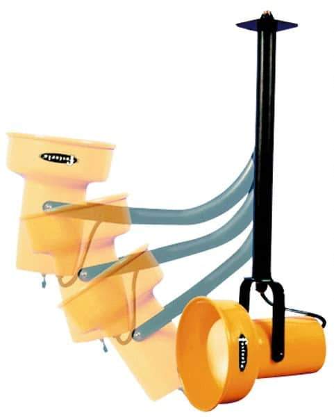 Fostoria - 25 Inch, Ceiling Mounted, Incandescent, Yellow, Dock Light - 300 Watt, 120 Volt, Nonmagnifying - Industrial Tool & Supply