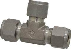 Ham-Let - 1/2" OD, Grade 316Stainless Steel Union Tee - Comp x Comp x Comp Ends - Industrial Tool & Supply