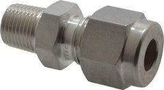 Ham-Let - 1/4" OD, Grade 316Stainless Steel Male Connector - Comp x MBSPT Ends - Industrial Tool & Supply