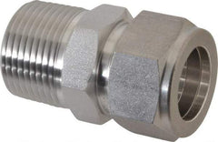 Ham-Let - 3/4" OD, Grade 316Stainless Steel Male Connector - Comp x MNPT Ends - Industrial Tool & Supply