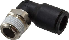 Legris - 12mm Outside Diam, 3/8 NPT, Nylon Push-to-Connect Tube Male Elbow - 290 Max psi, Tube to Male NPT Connection, Buna Nitrile O-Ring - Industrial Tool & Supply