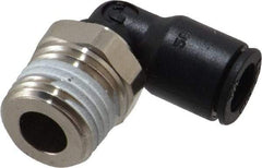 Legris - 1/4" Outside Diam, 1/4 BSPT, Nylon Push-to-Connect Tube Male Elbow - 290 Max psi, Tube to Male BSPT Connection, Buna Nitrile O-Ring - Industrial Tool & Supply