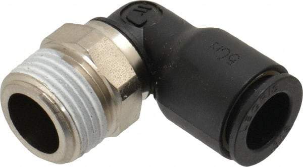 Legris - 3/8" Outside Diam, 3/8 BSPT, Nylon Push-to-Connect Tube Male Elbow - 290 Max psi, Tube to Male BSPT Connection, Buna Nitrile O-Ring - Industrial Tool & Supply