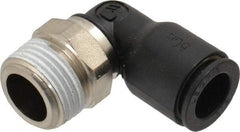 Legris - 3/8" Outside Diam, 3/8 BSPT, Nylon Push-to-Connect Tube Male Elbow - 290 Max psi, Tube to Male BSPT Connection, Buna Nitrile O-Ring - Industrial Tool & Supply