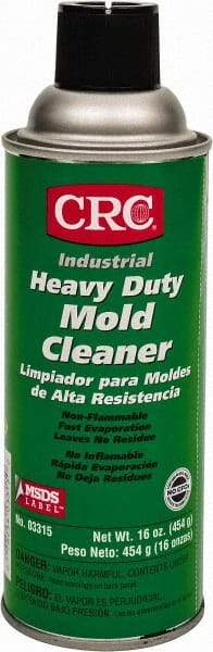 CRC - 16 Ounce Aerosol Can, Clear, Mold Cleaner - Food Grade - Industrial Tool & Supply