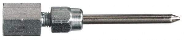 Lincoln - 1/8 Thread, Grease Gun Needle Nozzle - NPT (F) Thread - Industrial Tool & Supply